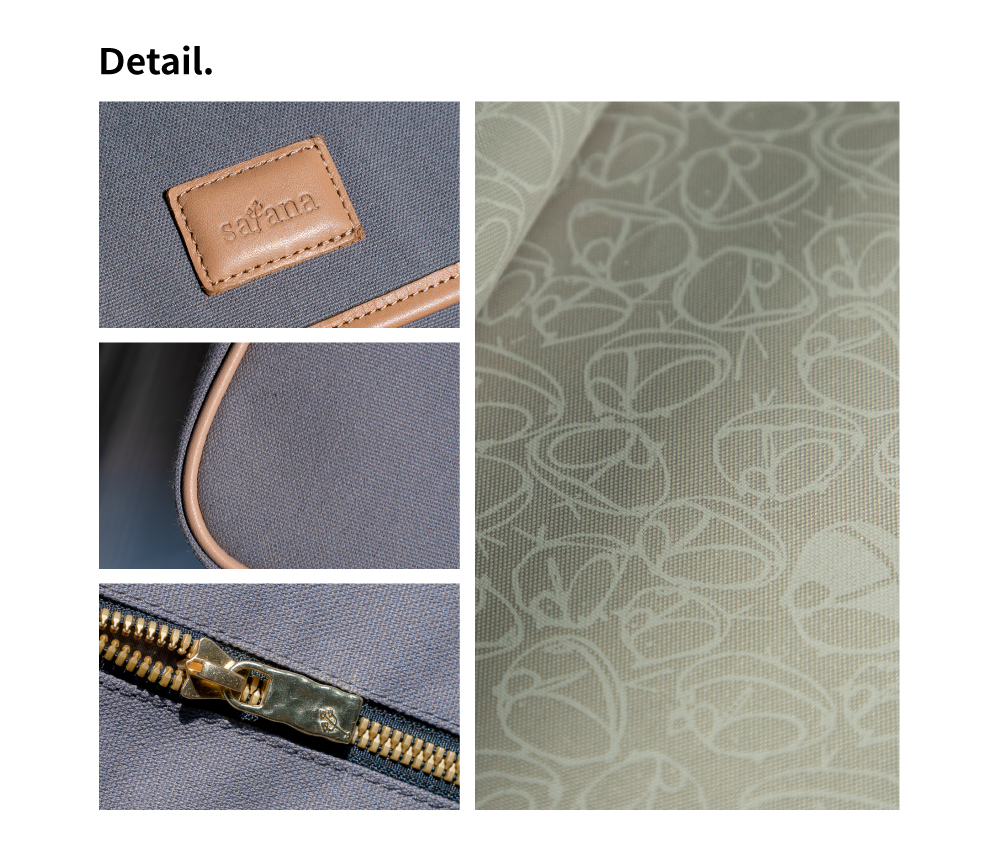 satana Urban Wander 漫享職人手提輕量斜背包 雲灰色 SFL0040-115