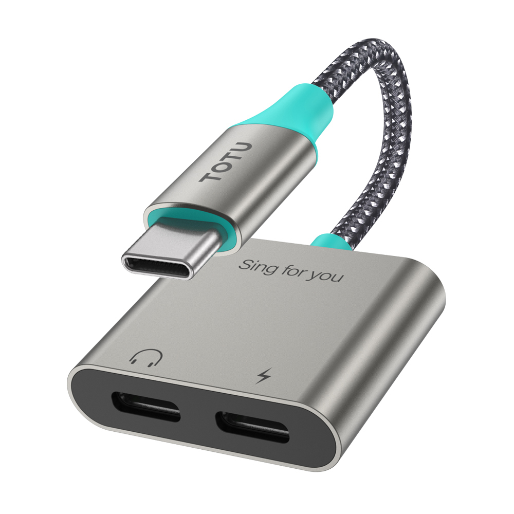 TOTU 拓途 雙Type-C轉接頭轉接線音頻轉接器 充電聽歌線控通話 AD-6系列
