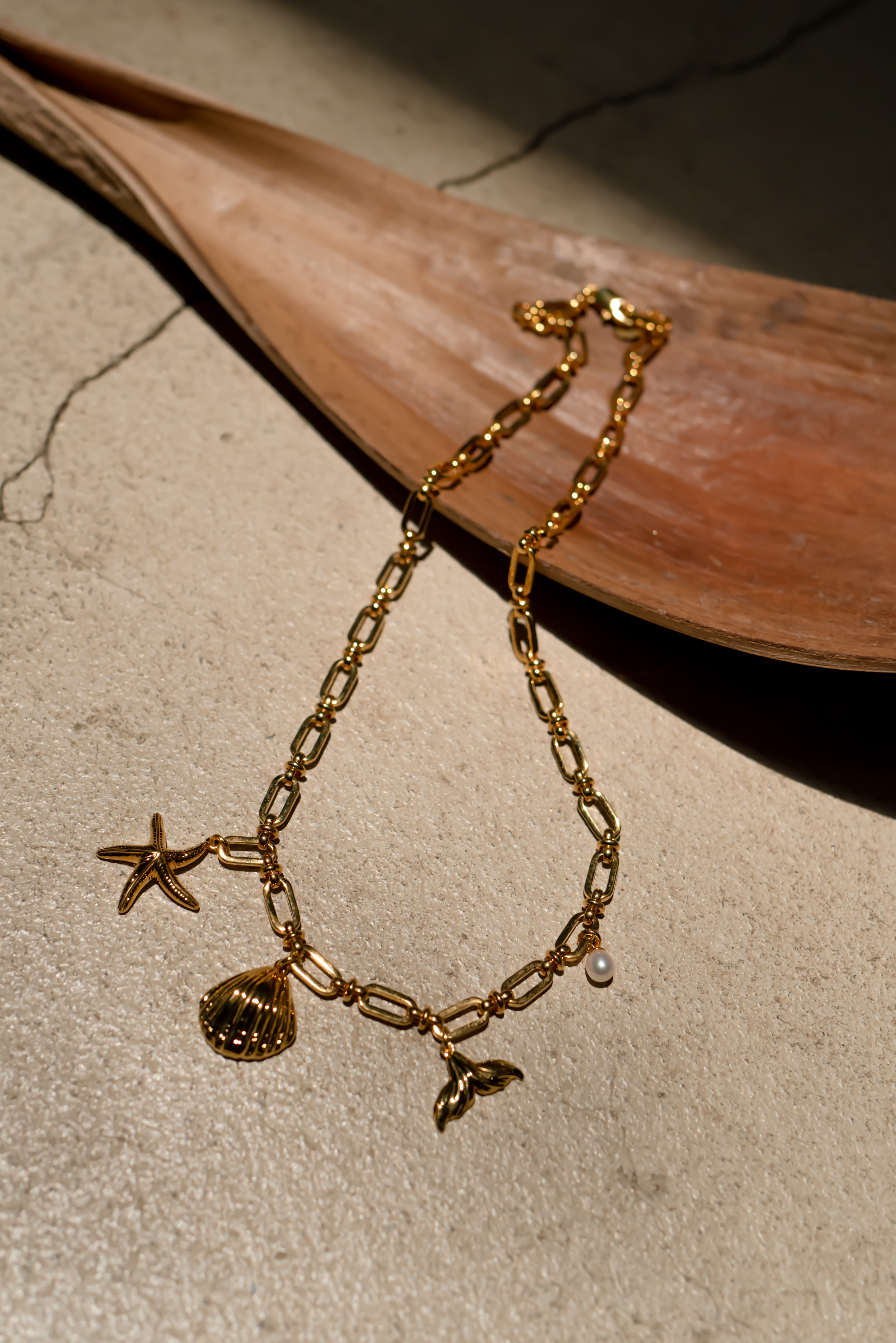 Tropical Paradise · 璀璨海洋吊墜項鍊（金色）