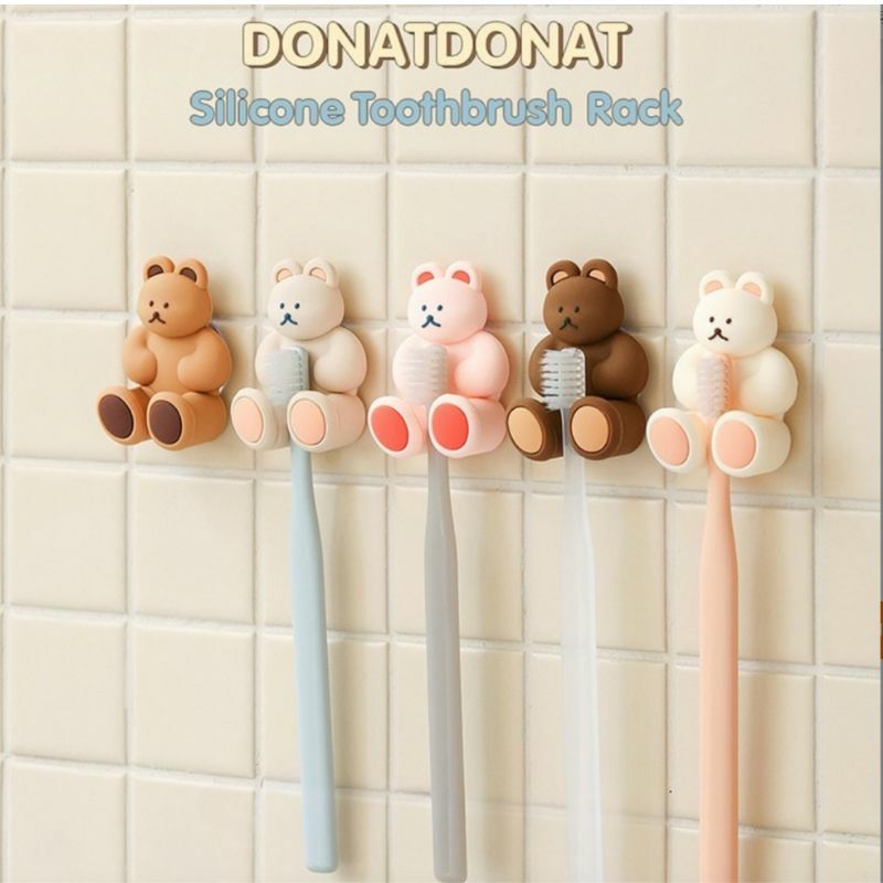 小熊牙刷架