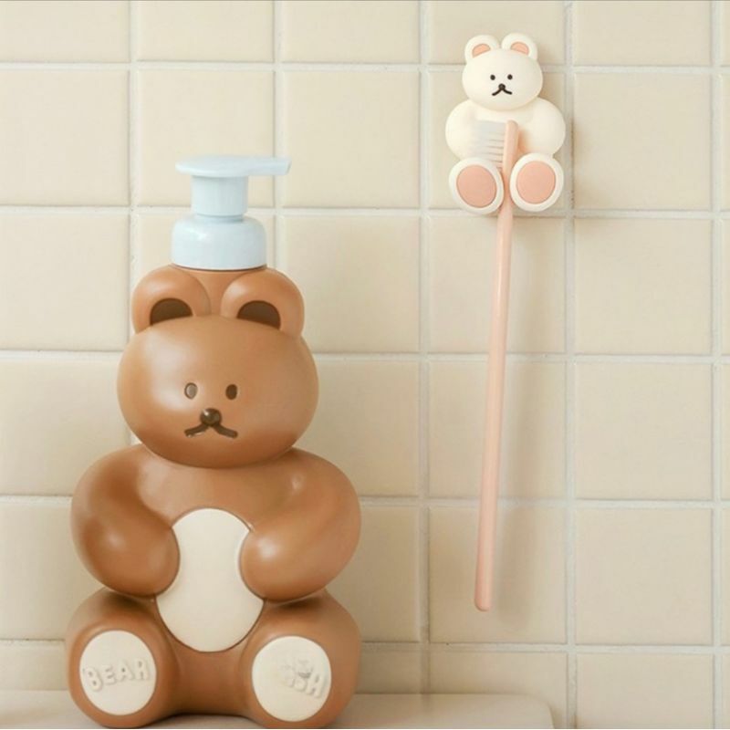 小熊牙刷架