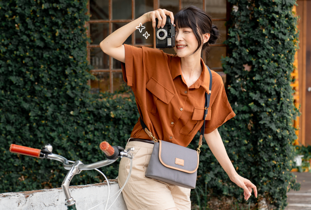 satana Urban Wander 漫享輕量斜背包 雲灰色 SFL0010-115