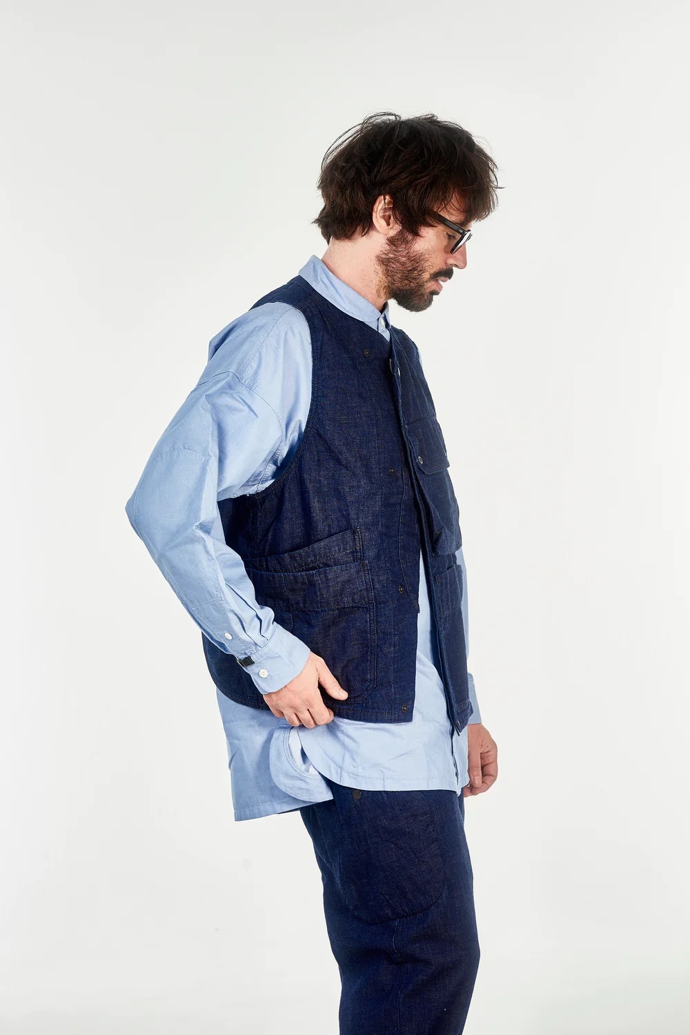 norbit by Hiroshi NozawaLight OZ Denim Field Vest/HNVT-