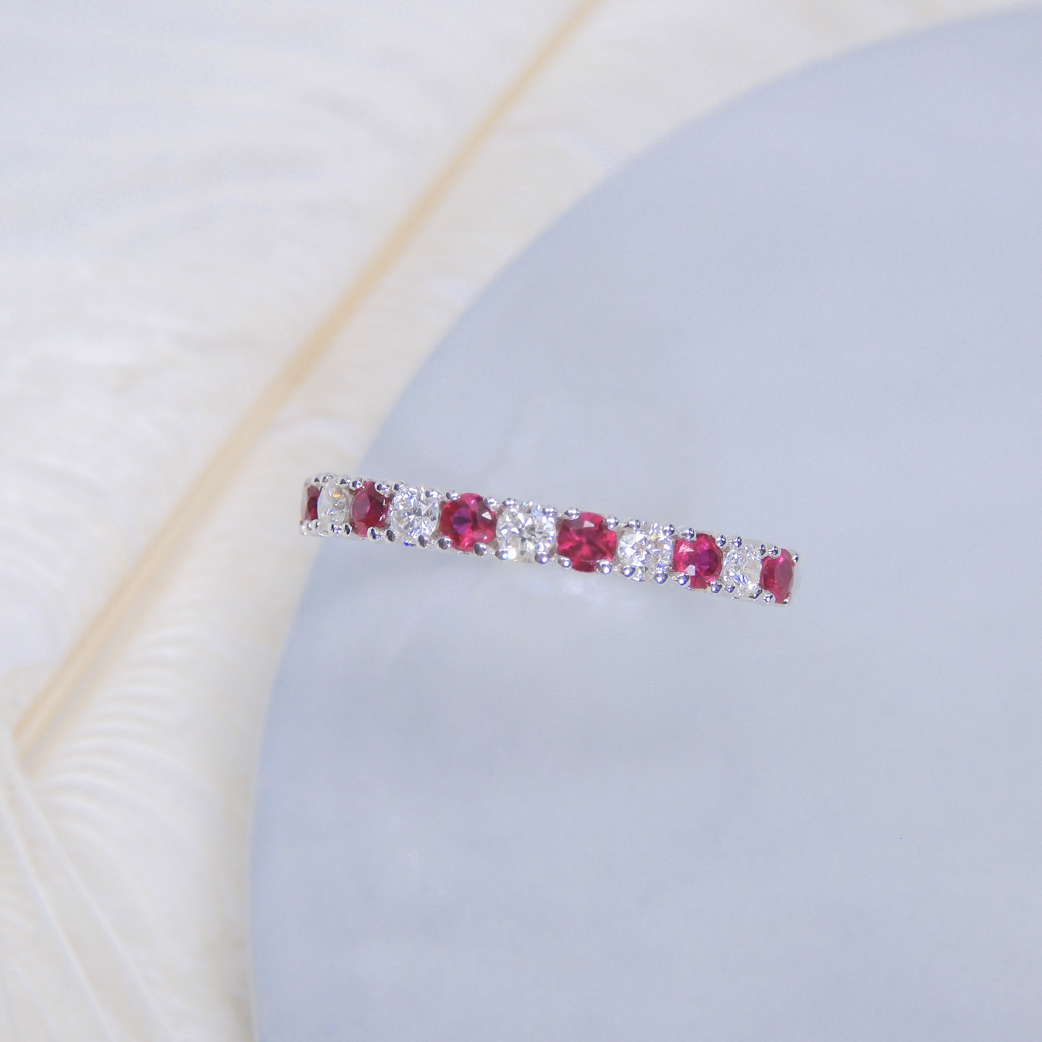 18K金 0.2ct 紅寶石戒指