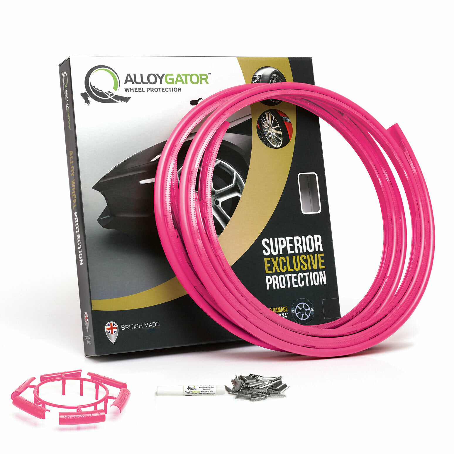 AlloyGator 全車保護套裝 (粉紅色-24寸) 連安裝服務