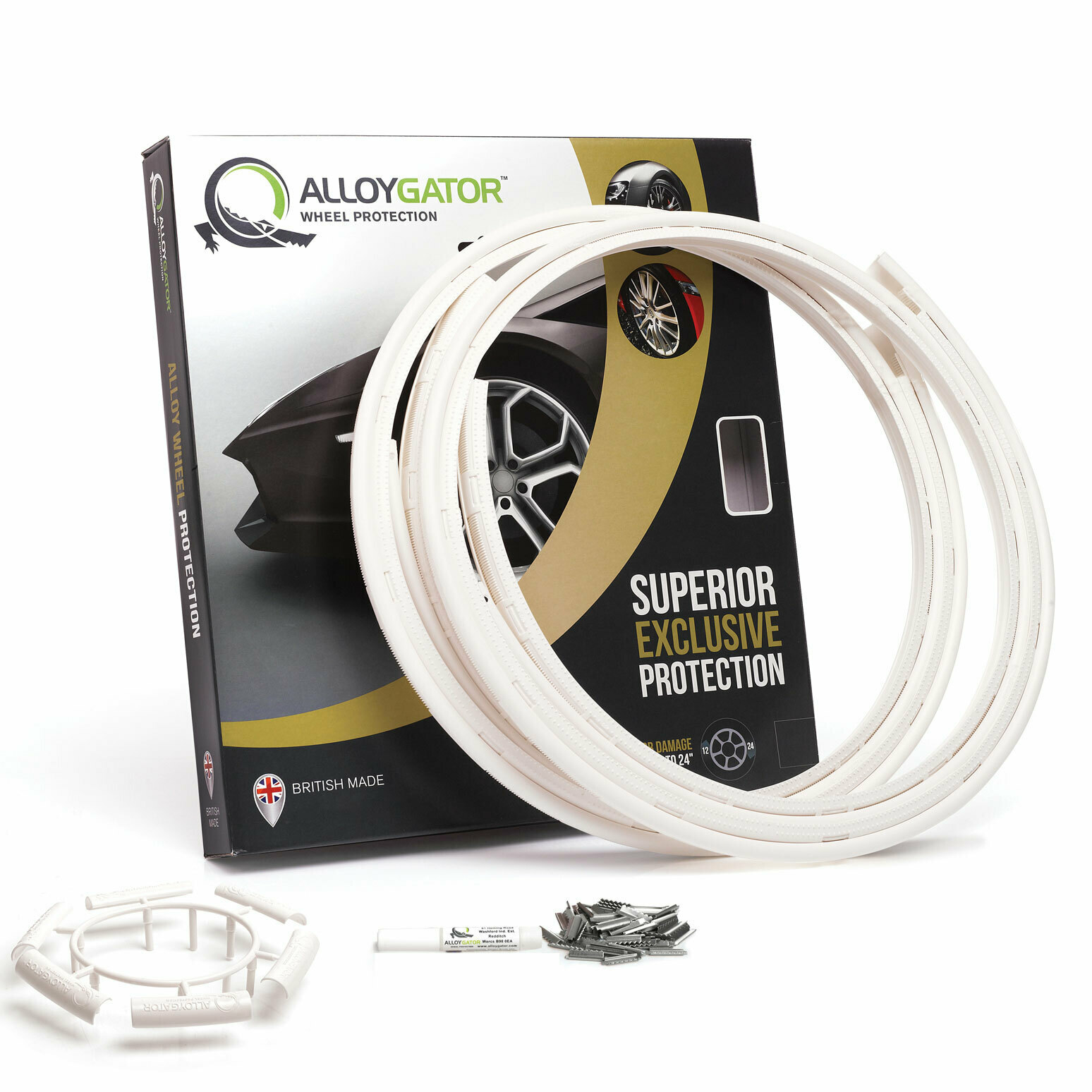 AlloyGator 全車保護套裝 (白色-24寸) 連安裝服務