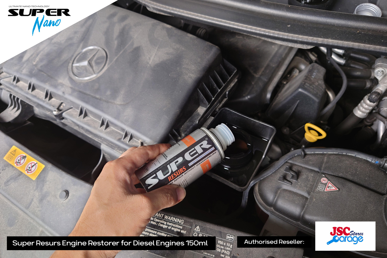 mercedes-benz vito 116 w447 super nano motor oil package 引擎修復 diesel engine restorer