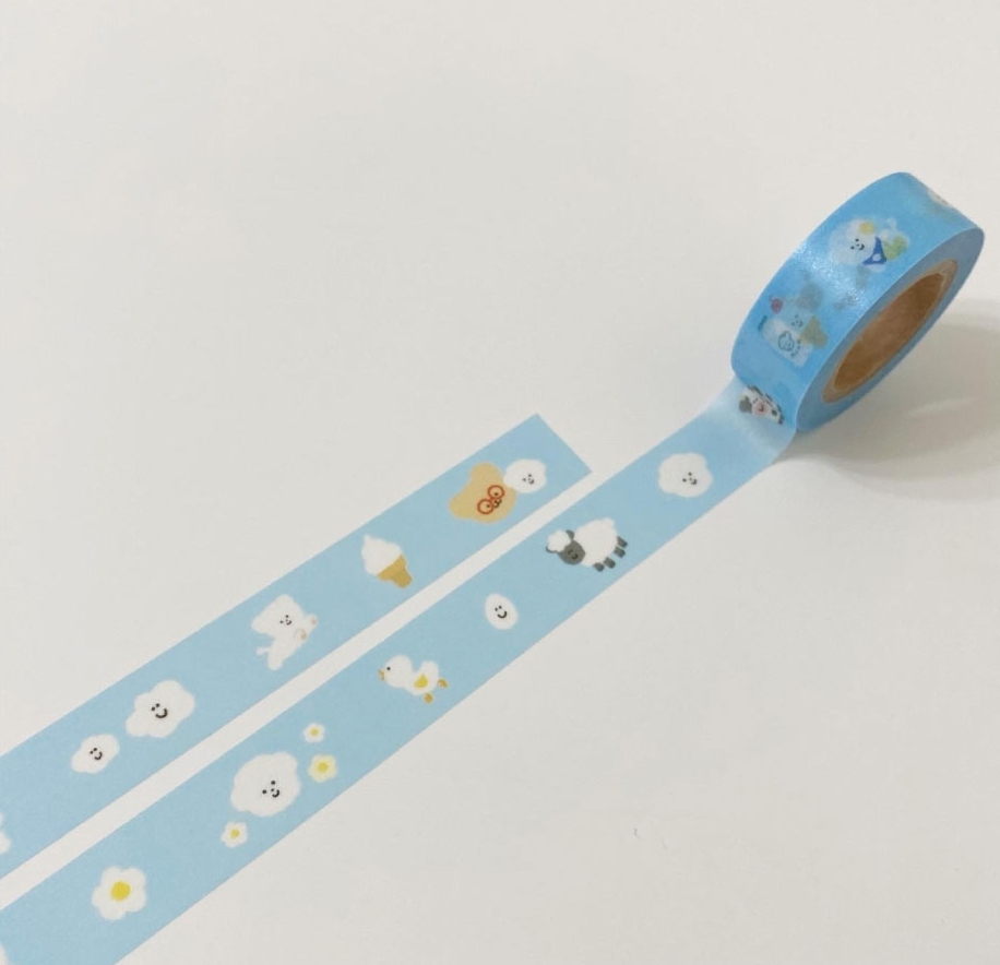 【TETEUM】 Sky BONGBONG Tape 紙膠帶