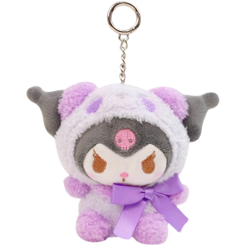 酷洛米絨毛吊飾鑰匙圈 Kuromi Keychain