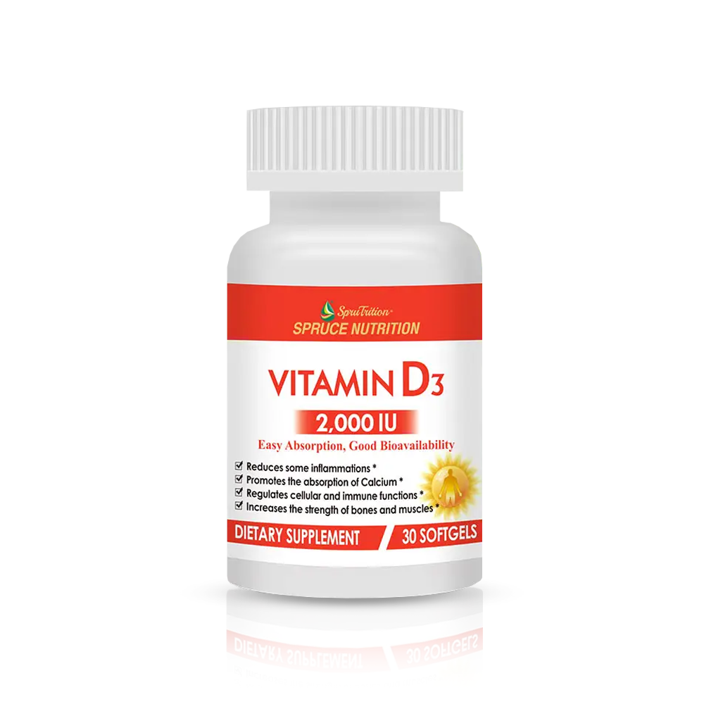 【 Spruce Nutrition 】維他命 D3｜Vitamin D3｜30 粒裝（美國原裝行貨）美國雲杉SPRUCE