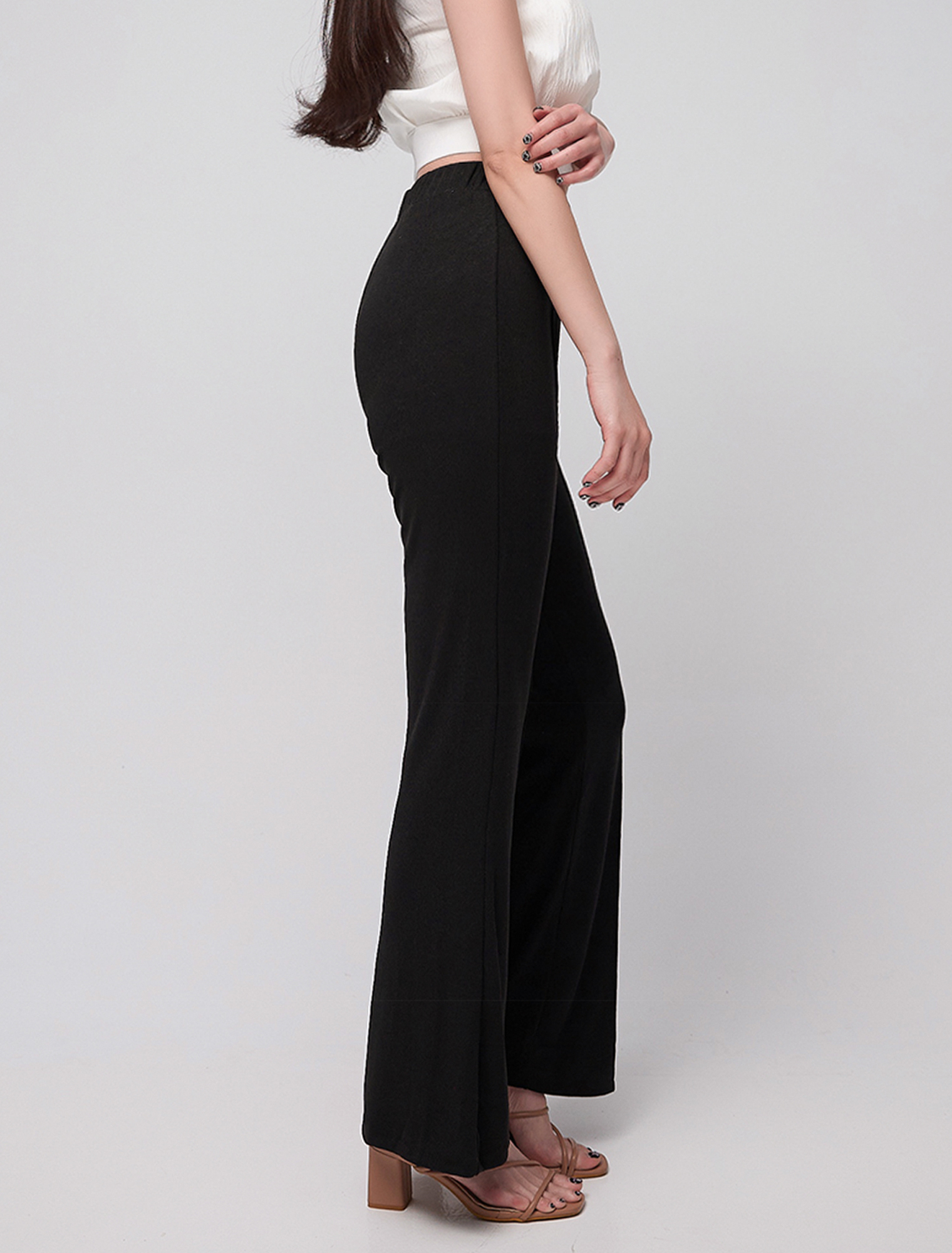 法朵Fado Shop｜究極長-高腰長腿鬆緊喇叭褲 273B002 三色