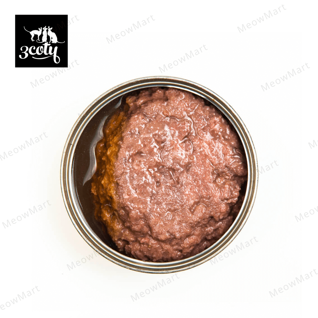 3coty® 100%單一蛋白無膠主食罐 (純鴨肉醬) 80g