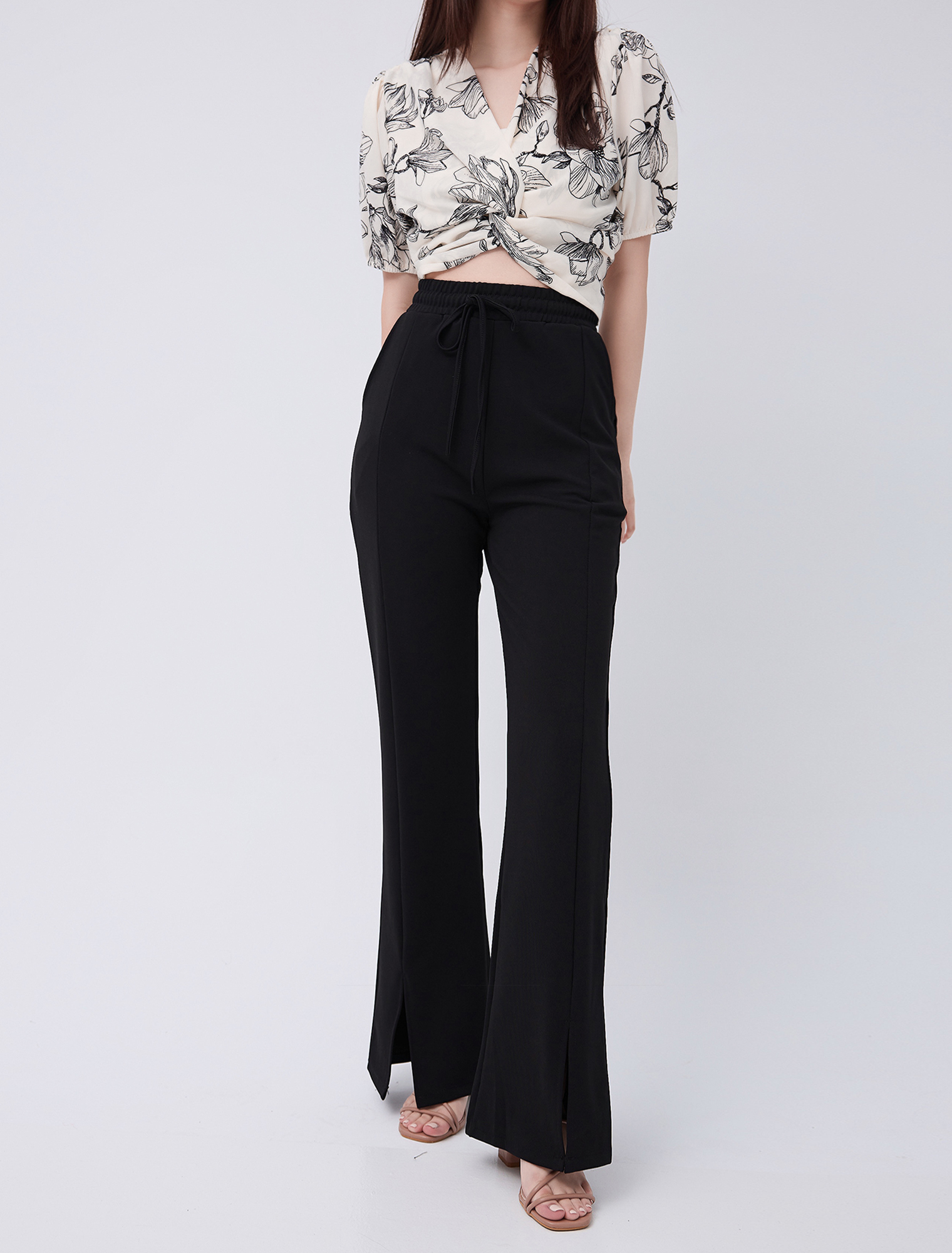 法朵Fado shop｜究極瘦-前開岔極瘦喇叭褲 273C018 四色