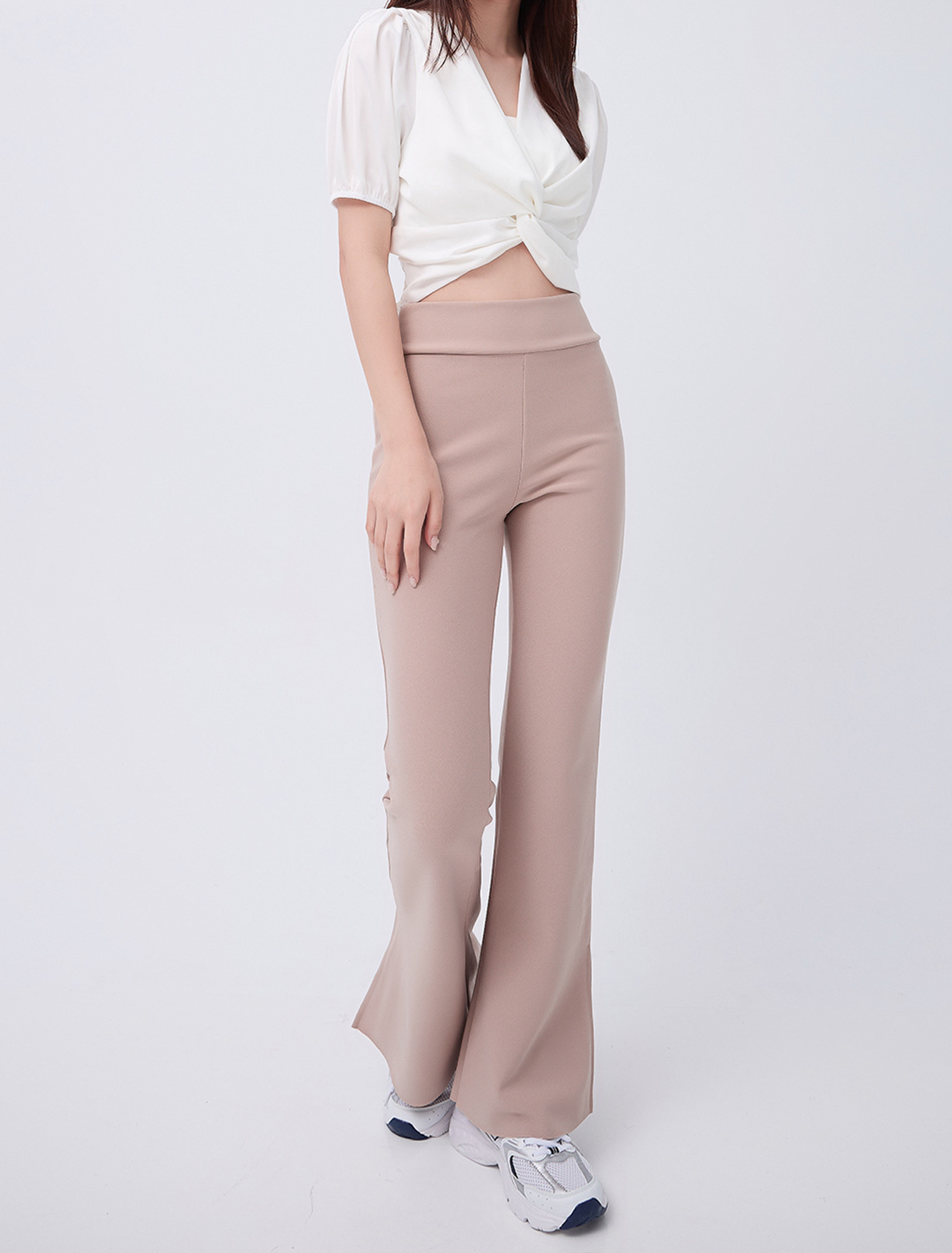 法朵Fado Shop｜神級瘦-高腰彈力開岔喇叭褲 273C028 四色