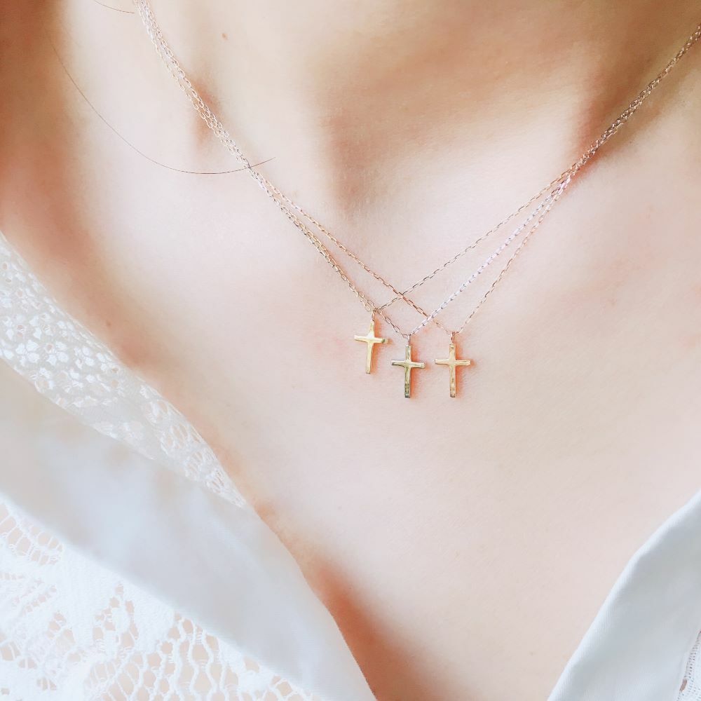 【me.luxe】K10十字架鍊-3色