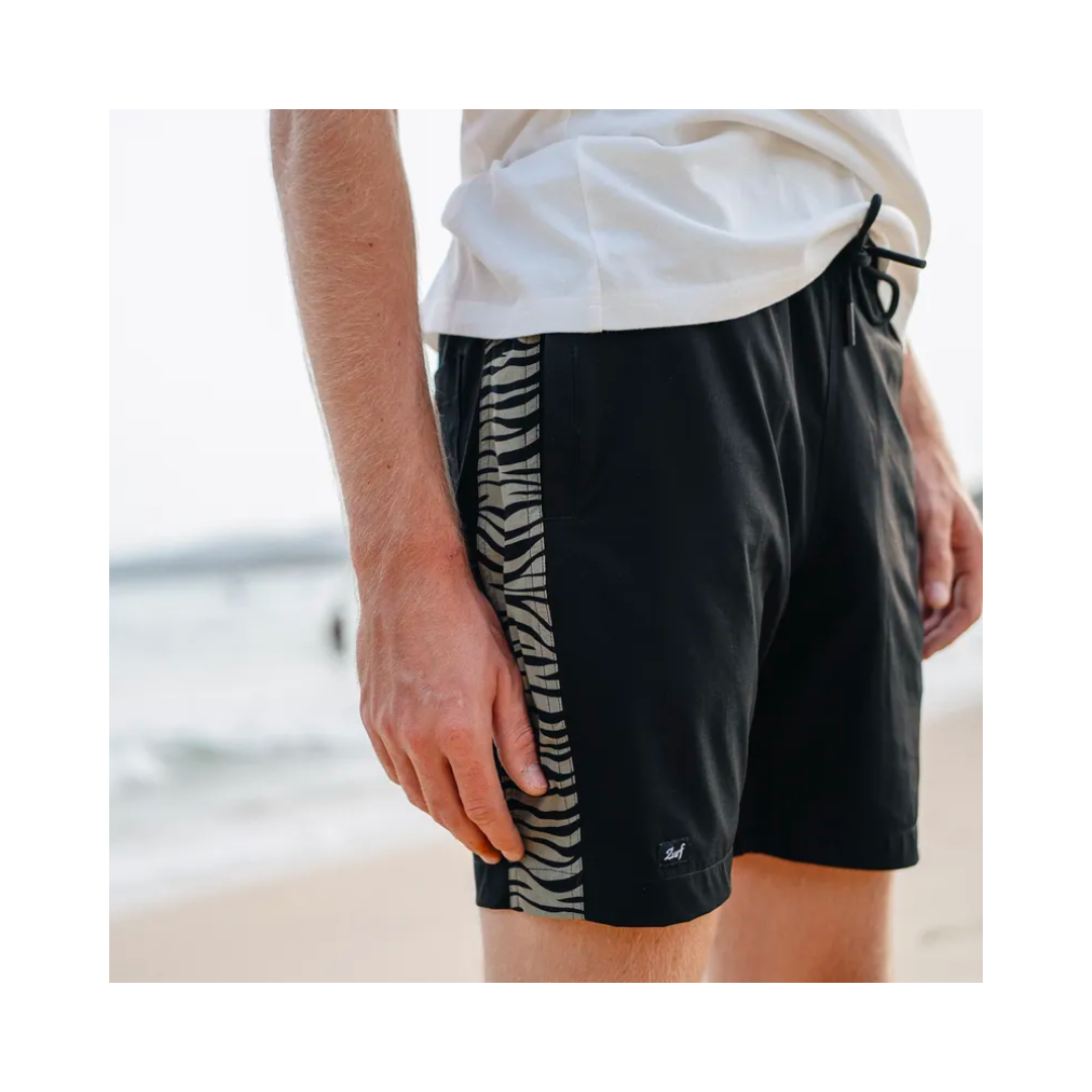 ▲Zurf 夏季海灘運動滑板斑馬紋休閒短褲 [ZK108]