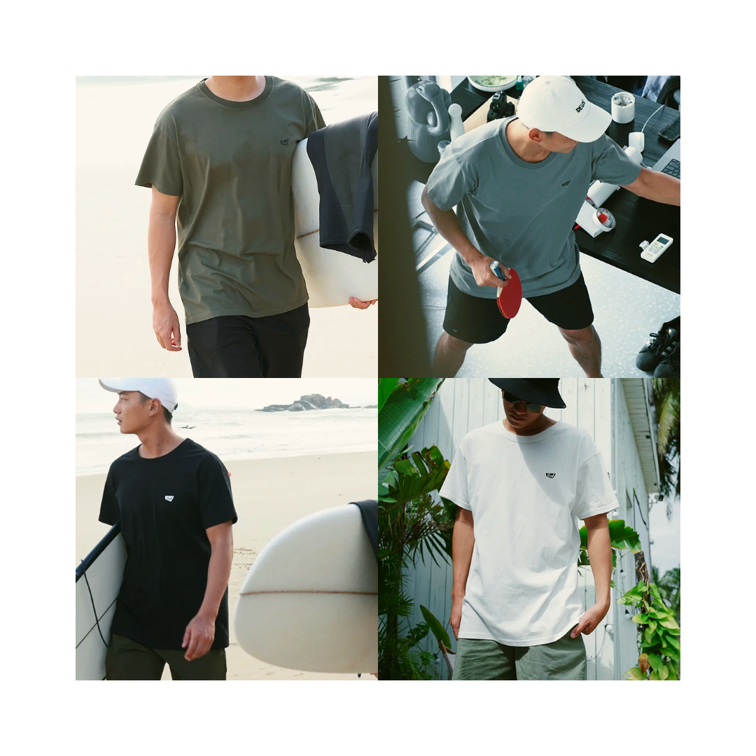 ▲Zurf 夏季寬鬆沙灘度假短袖T恤 [ZT001]