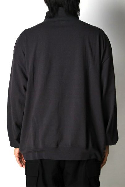 トップス blurhms 23SS C/Silk Nep Crew-zip Co/Silk Nep Harf-Zip Shirt(0(WOMEN) Black/ブラック): blurhms