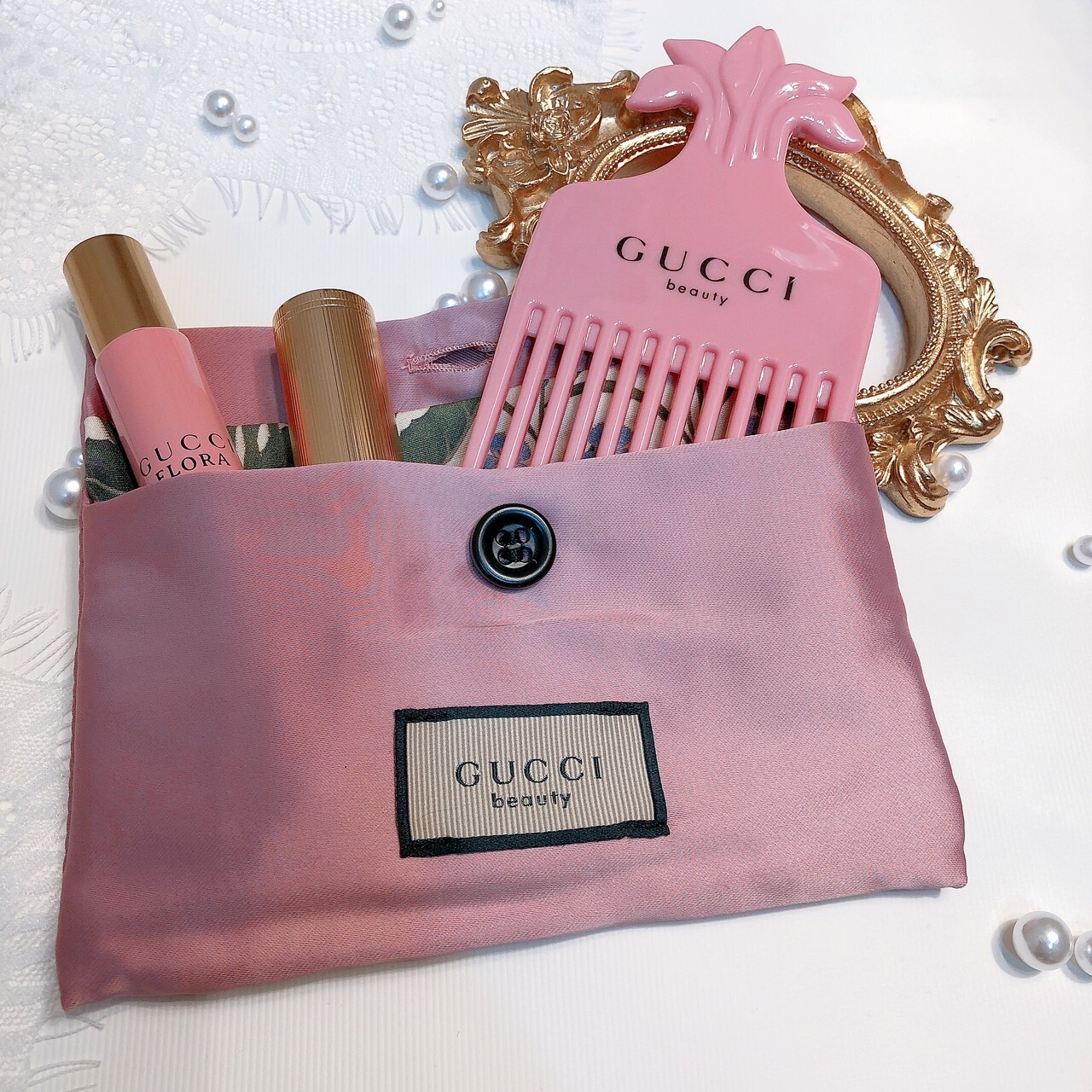 GUCCI 華麗梔子花梳具組