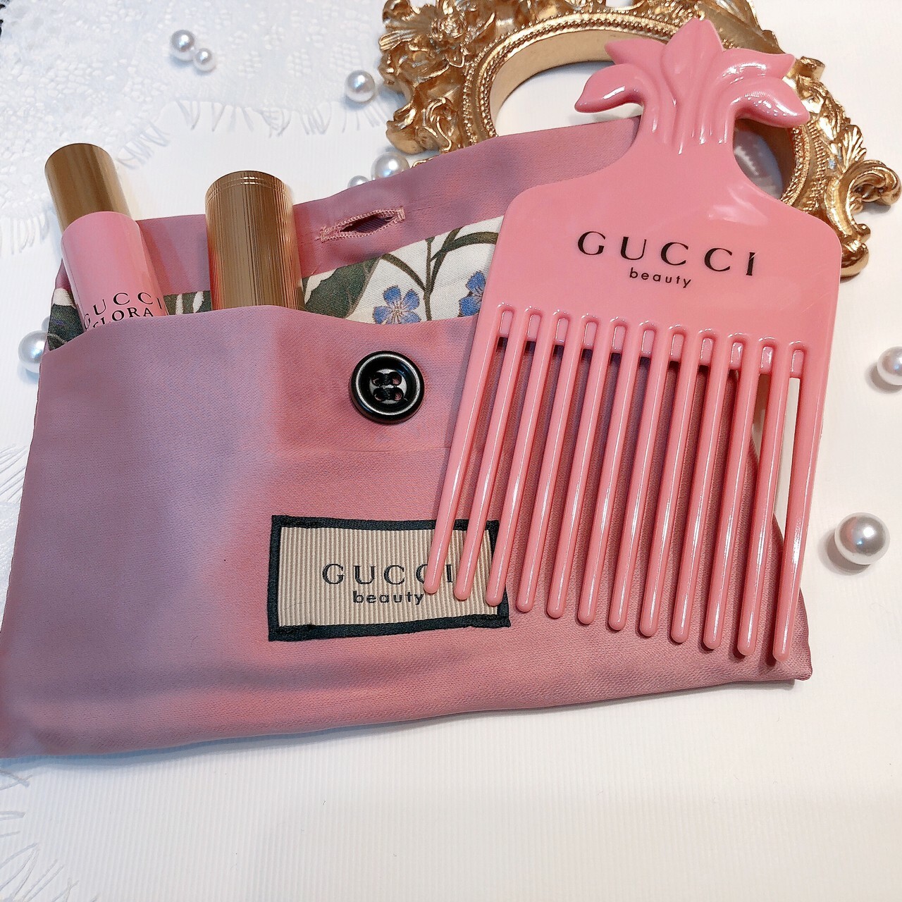 GUCCI 華麗梔子花梳具組