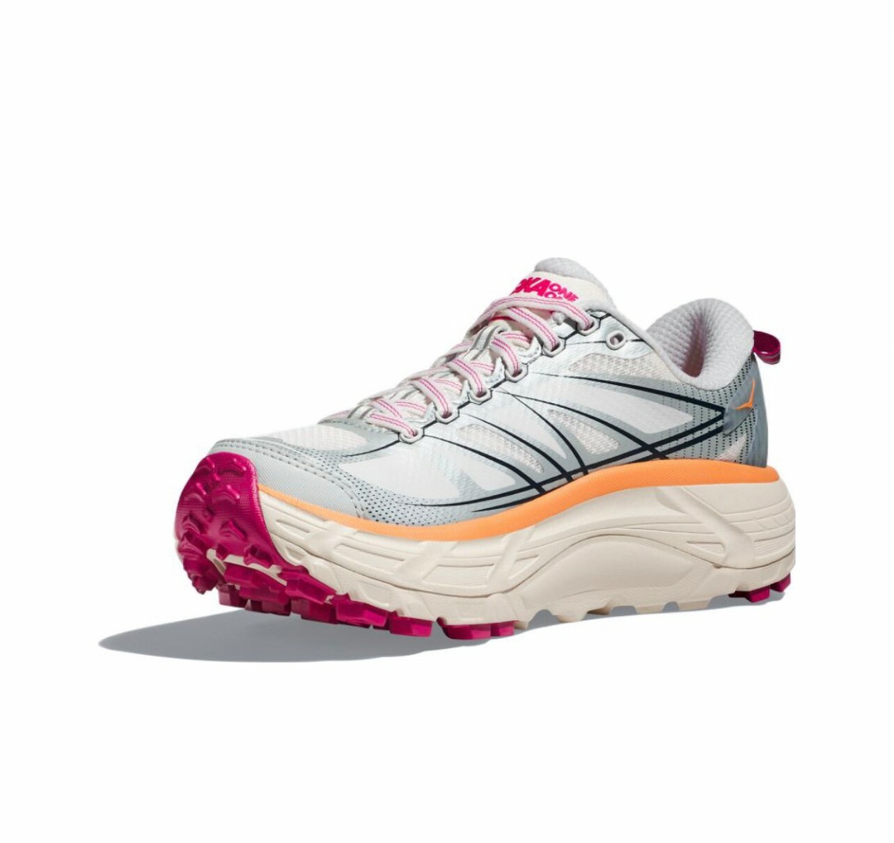 代購 HOKA ONE ONE Mafate Speed2 戶外 跑步鞋 登山鞋 男女同款 白藍 JUN-