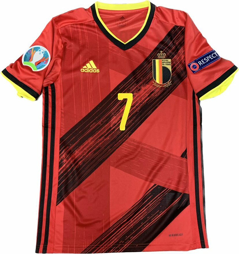 2020 比利時 球迷版主場球衣 #7 De Bruyne