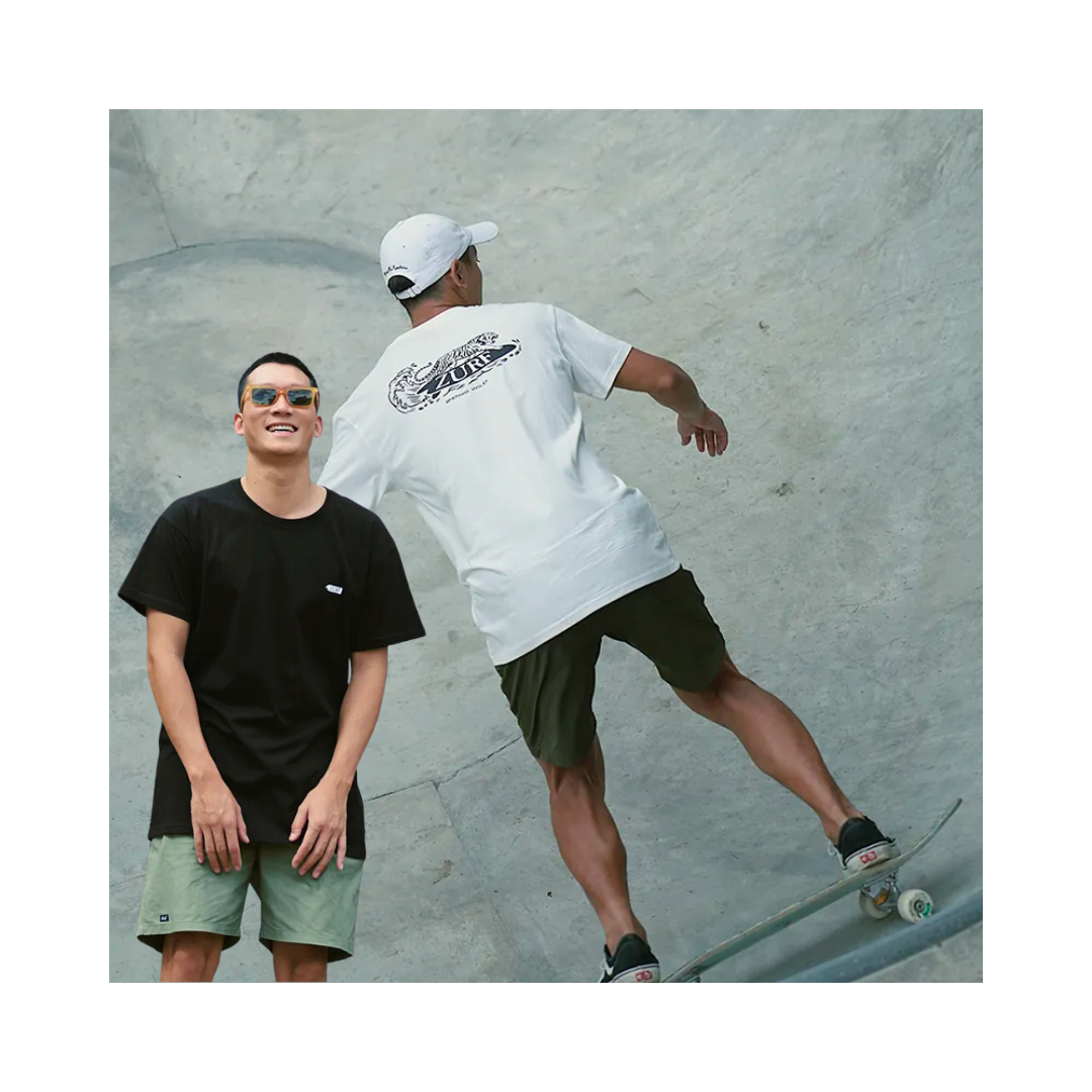 ▲Zurf 滑板休閒純棉印花短袖T恤 [ZT002]