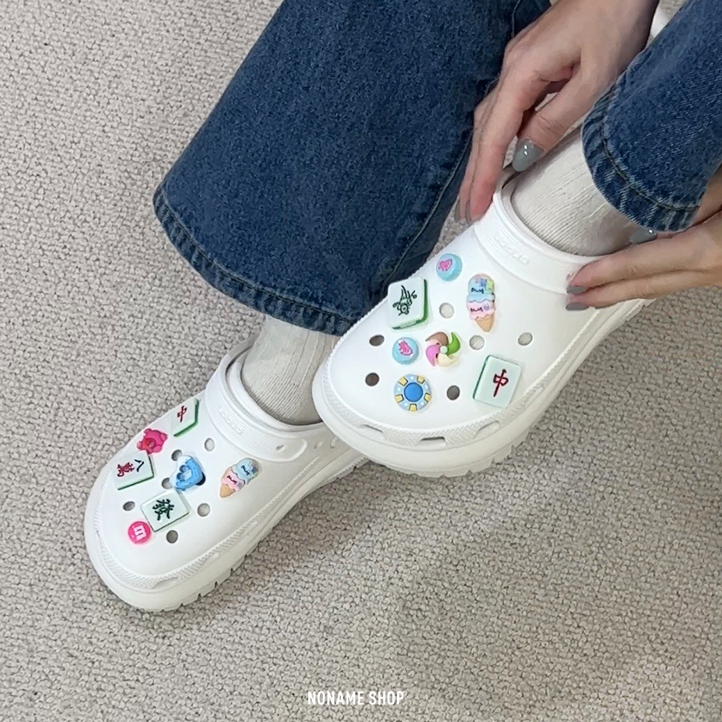 洞洞鞋 鞋扣 DIY 裝飾 麻將系列 五款