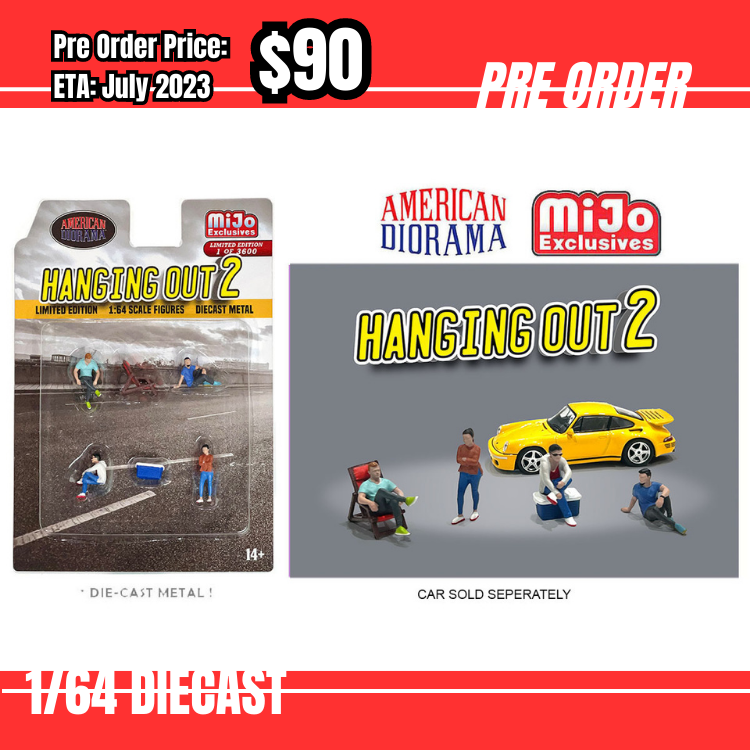 Pre Order-$90 American Diorama 1:64 Mijo Figure Set - Hanging Out 2 [OD12/06]