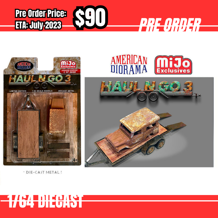 Pre Order-$90 American Diorama 1:64 Mijo Accessories Set - Haul N Go 3 [OD12/06]