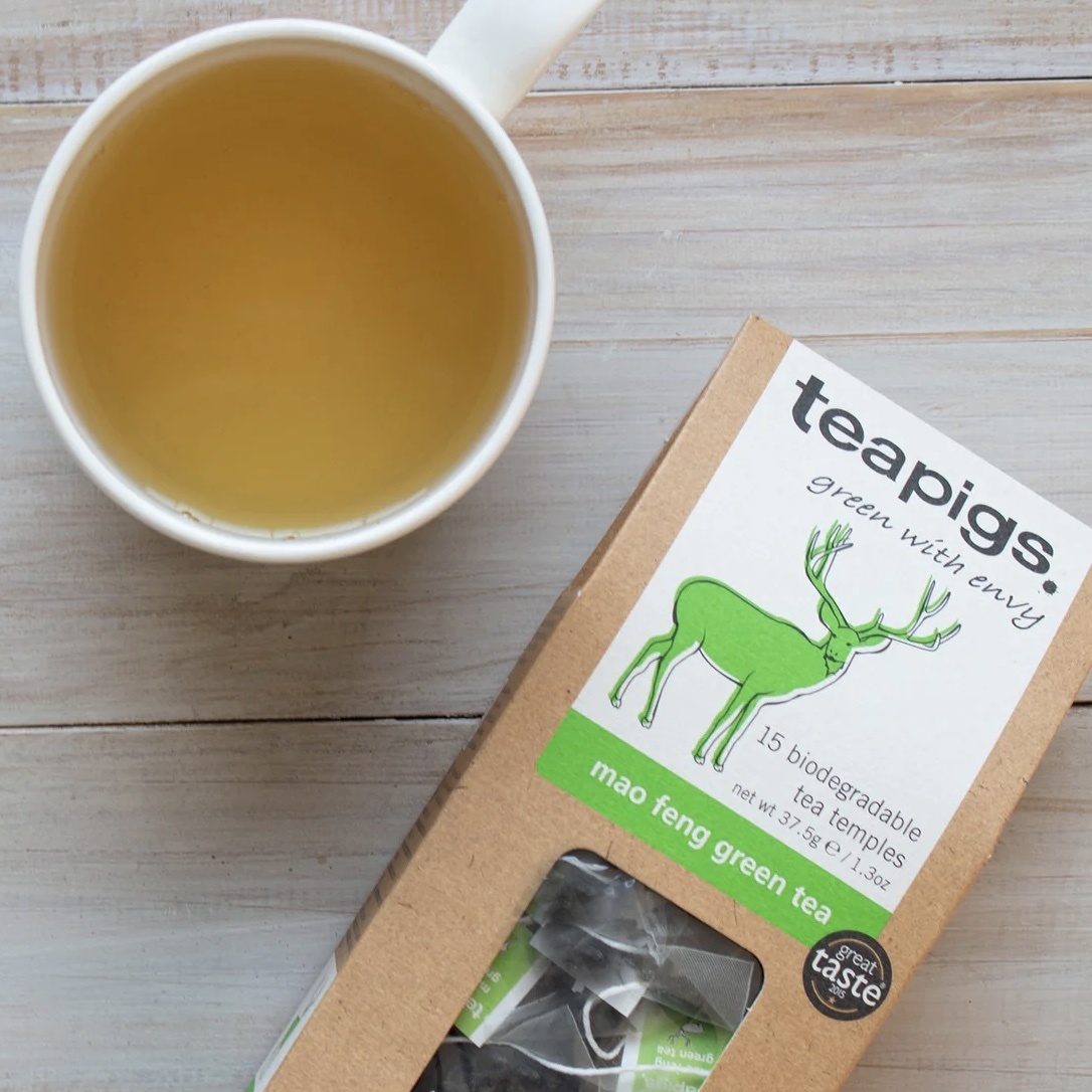 【24H出貨】𝗧𝗲𝗮𝗽𝗶𝗴𝘀 𝗨𝗞 純淨毛峰綠茶