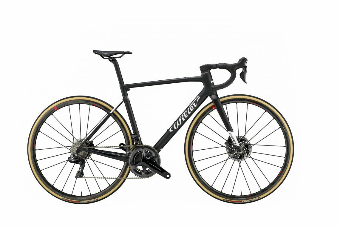 Wilier_ 0 SLR FrameSet (Matte Black/White) 包括車把，座管