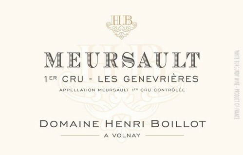Henri Boillot Meursault 1er Cru Les Genevrieres 2021 (BH93)