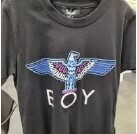 [S] BOYLONDON KID'S BLUE EMBROIDERY EAGLE T-SHIRT, B92TS1391K89 (SBB209)