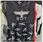[S] BOYLONDON KID'S MONOGRAM DRESS,BLACK, B92OP1003K89 (SBB212)
