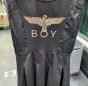 [S] BOYLONDON SKATER DRESS,BLACK/GOLD, B63OP09F990 (SBB217)