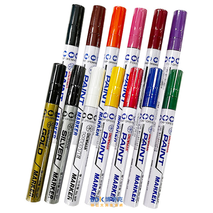 龍和文具 LONG UHU  雪人SNOWMAN 粗油漆筆 CP/WP/SP/GP系列