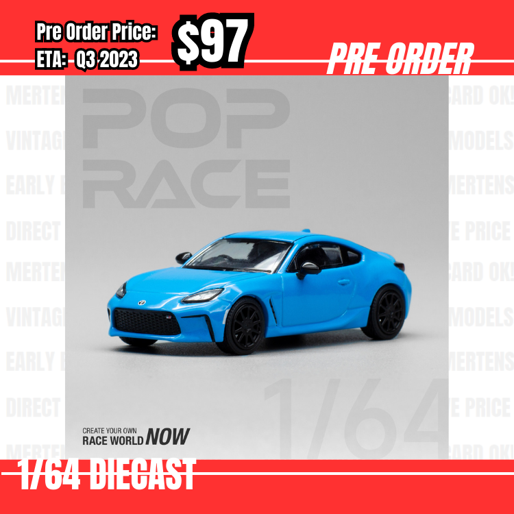 Pre Order-$97 Pop Race 1:64 GR 86 Neptune Blue [OD12/06]