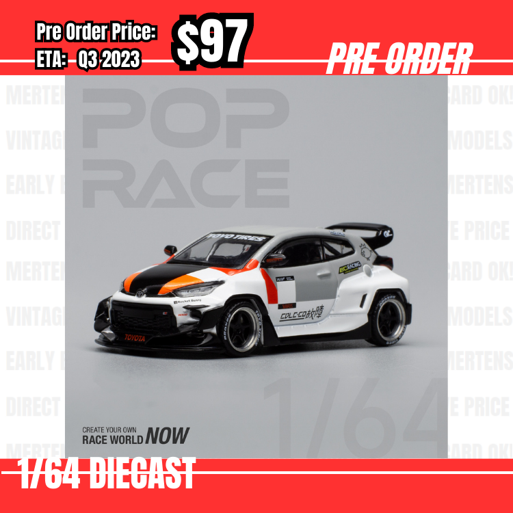 Pre Order-$97 Pop Race 1:64 GR Yaris Finland [OD12/06]