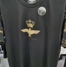 [S] BOYLONDON EAGLE CROWN PRINT T-SHIRT,BLACK/GOLD, B02TS1241U99 (SBB229)