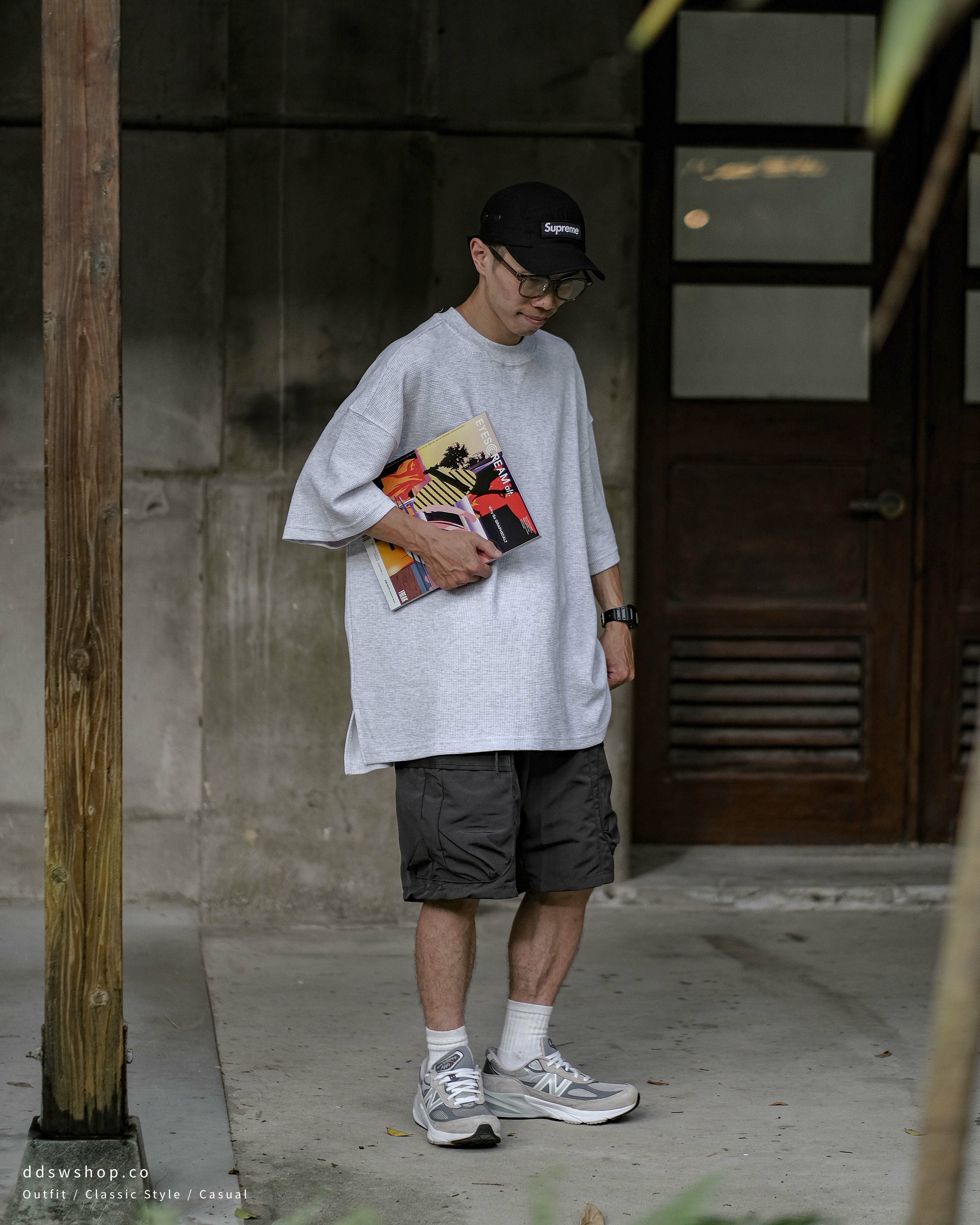 D.CLOSET 短褲 打折雙口袋修身短褲 黑色 炭灰色