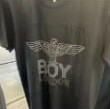 [S] BOYLONDON FULL RHINESTONE T-SHIRT,BLACK/SILVER, B82TS1132U98 (SBB239)