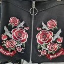 [S] BOYLONDON EMBROIDERY FLORAL SKIRT,BLACKSILVER, B825K1335F98 (SBB240)
