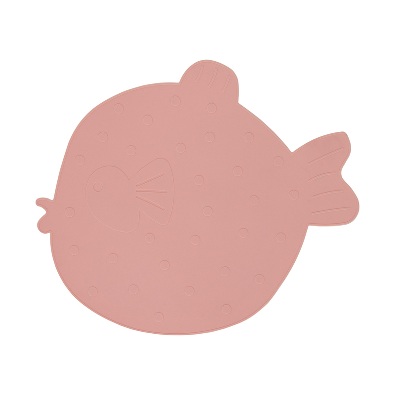 OYOY 矽膠餐墊 - Little Finn / 玫瑰粉