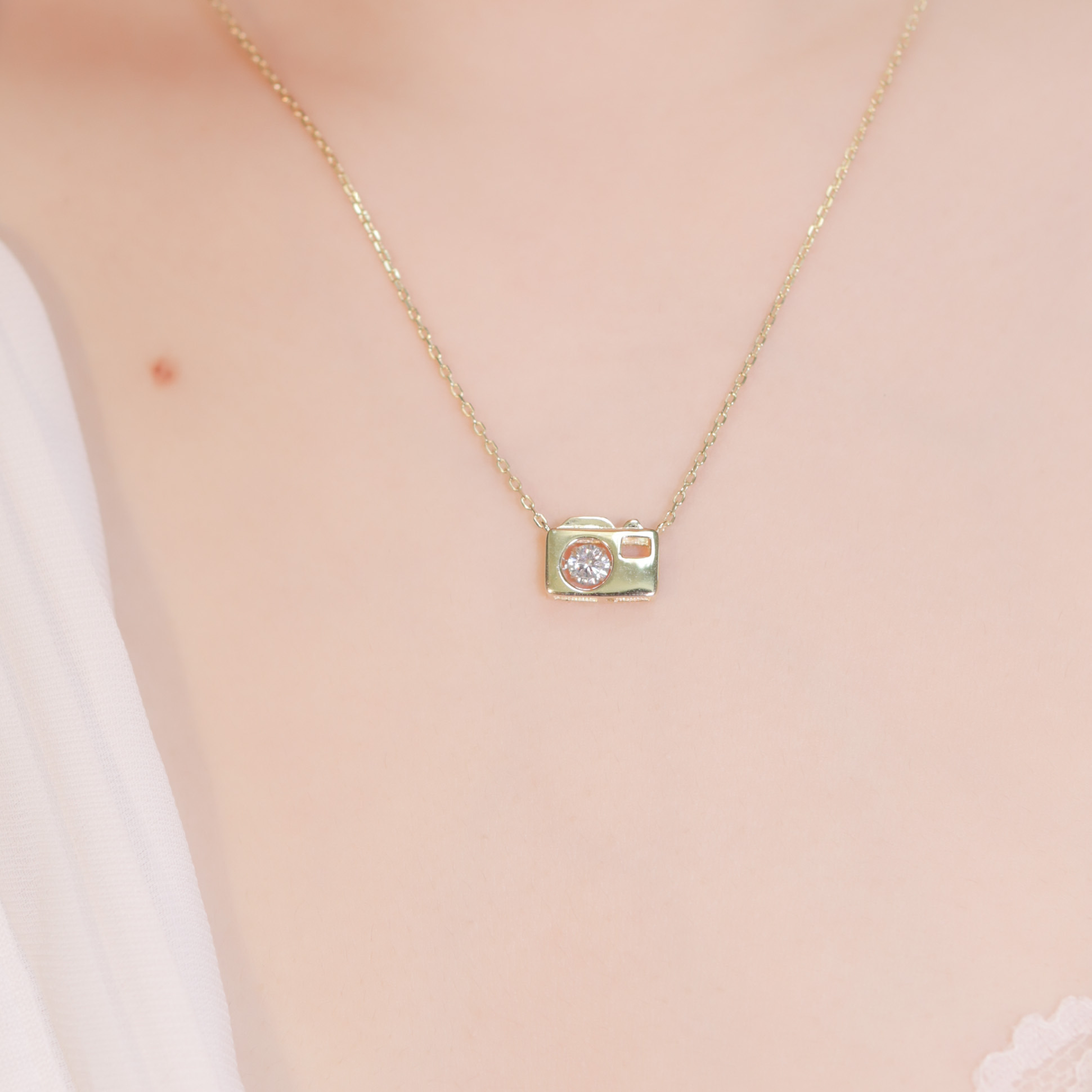 | 925純銀・ 14k金丨記憶相機項鍊 | NE0178 |