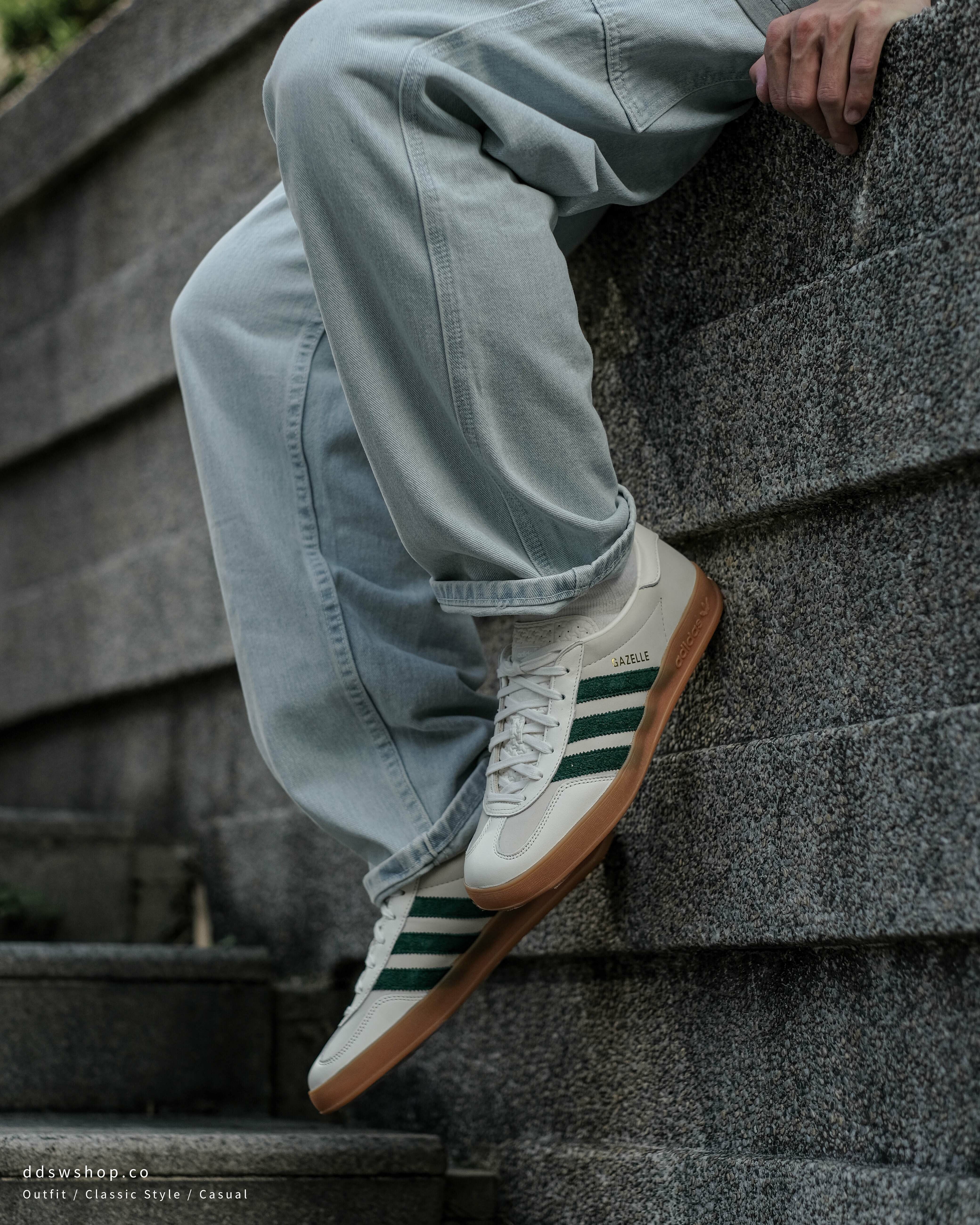 Adidas Originals Gazelle Indoor 復古綠米白焦糖底ID2567