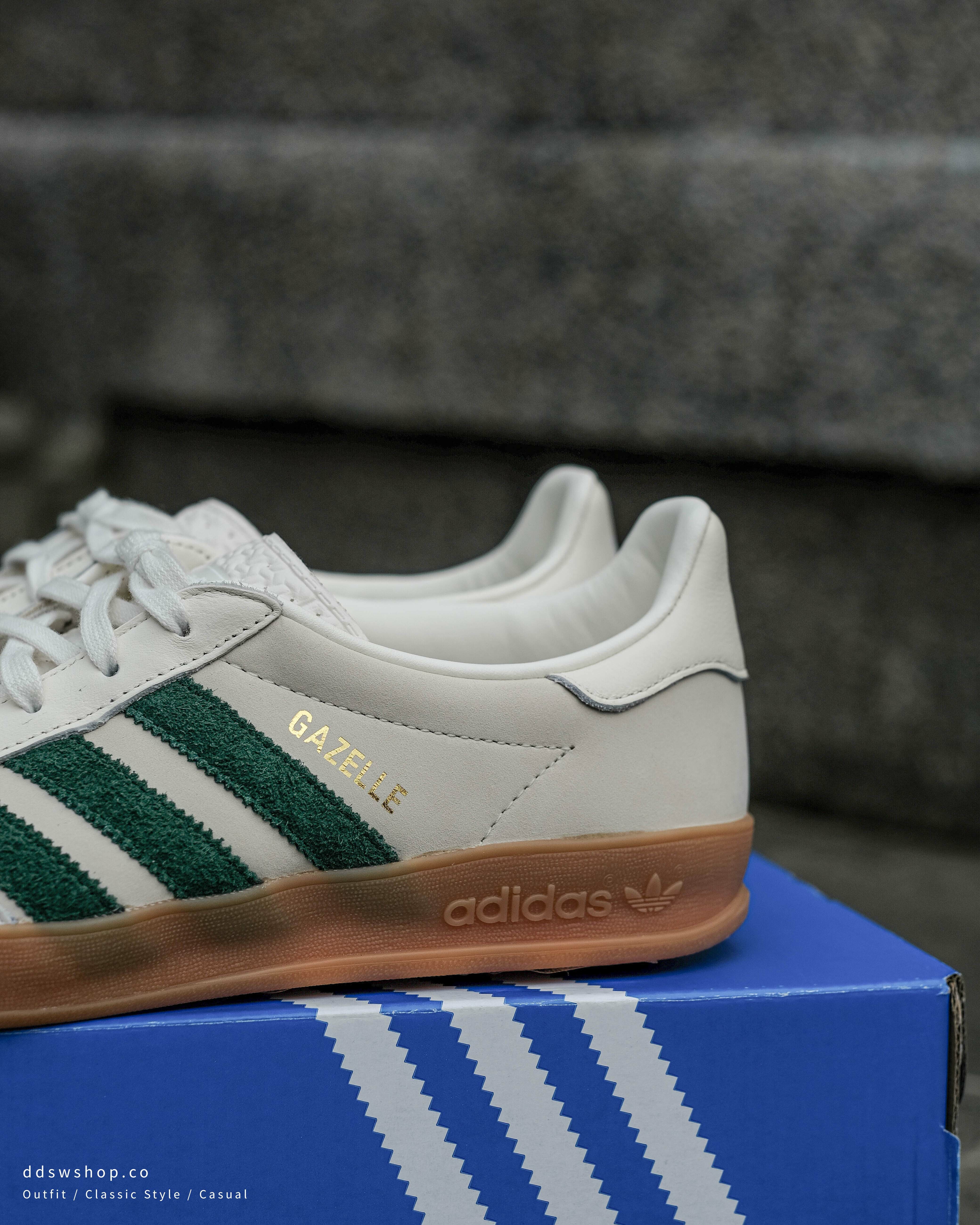 Adidas Originals Gazelle Indoor 復古綠米白焦糖底ID2567