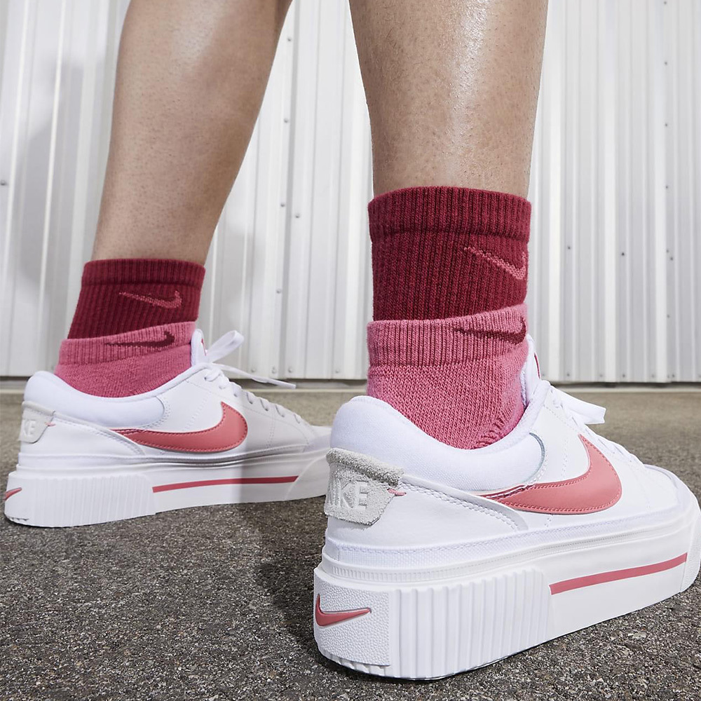 Nike Court Legacy Lift 桃粉 厚底 DM7590-102