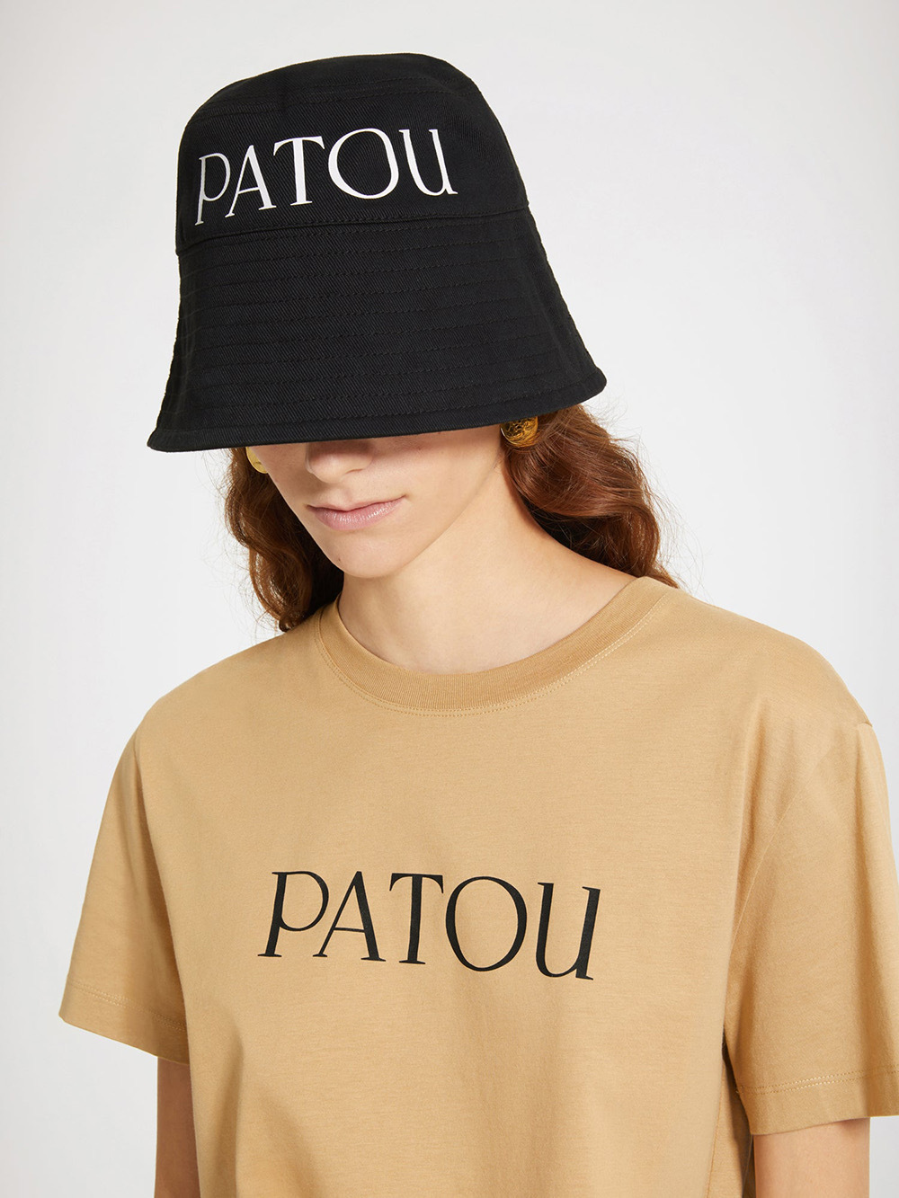 意大利】PATOU LOGO 印花漁夫帽