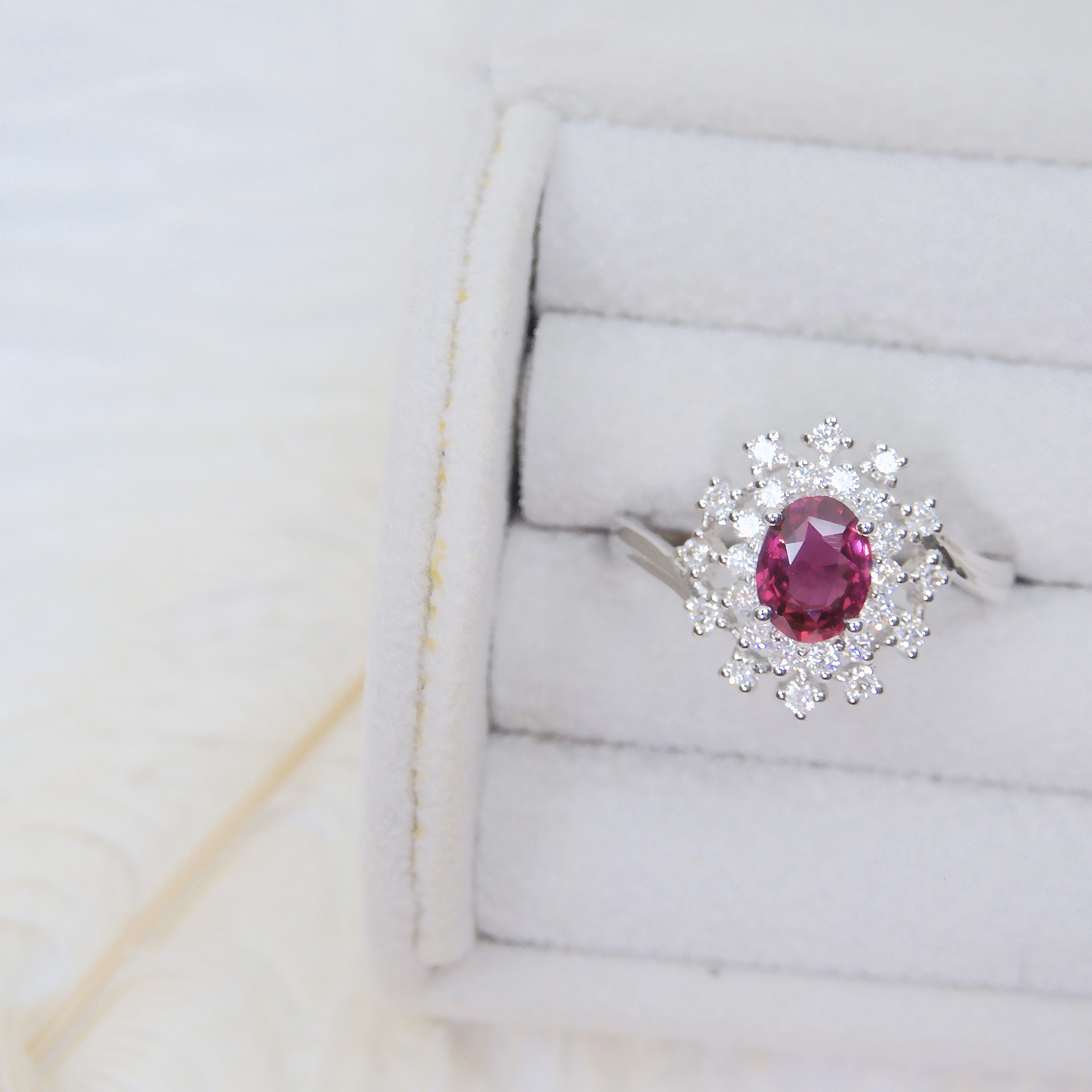 18K金 0.9ct紅寶石戒指 (配國際證書)